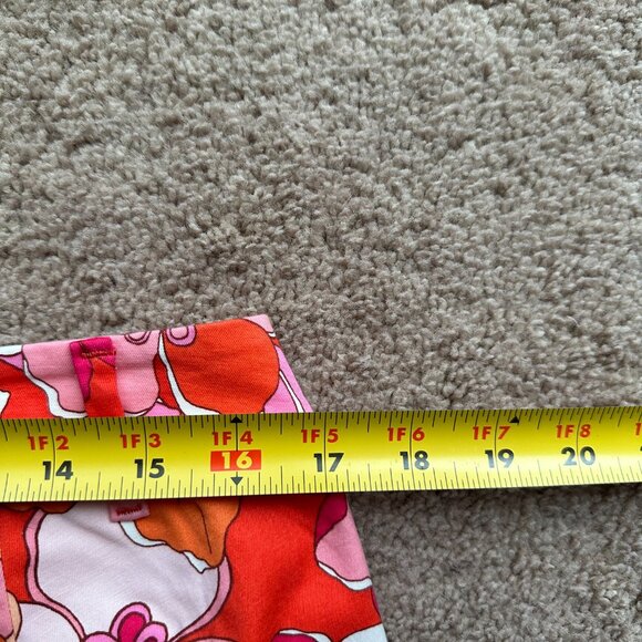 Talbots Pants Womens 10 34x25 Perfect Crop Floral Bright Mid Rise - Picture 8 of 14